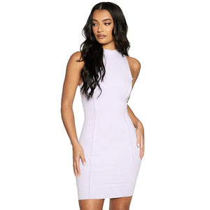 Isabella Ribbed Sleeveless Jurk